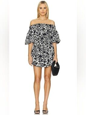 Marta Dress in Flora Negra Ditsy MISA Los Angeles